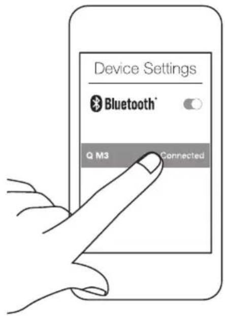 Device Settings Bluetooth® Q M3 Connected