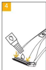 Diagram of a mechanical device with arrows indicating force or movement (no text or symbols)