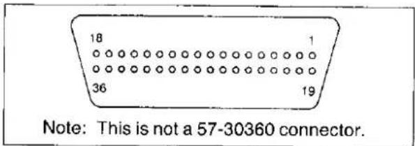 18 1 36 19 Note: This is not a 57-30360 connector.