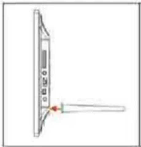 Simple line drawing of a device with a handle and control panel, no text or symbols present