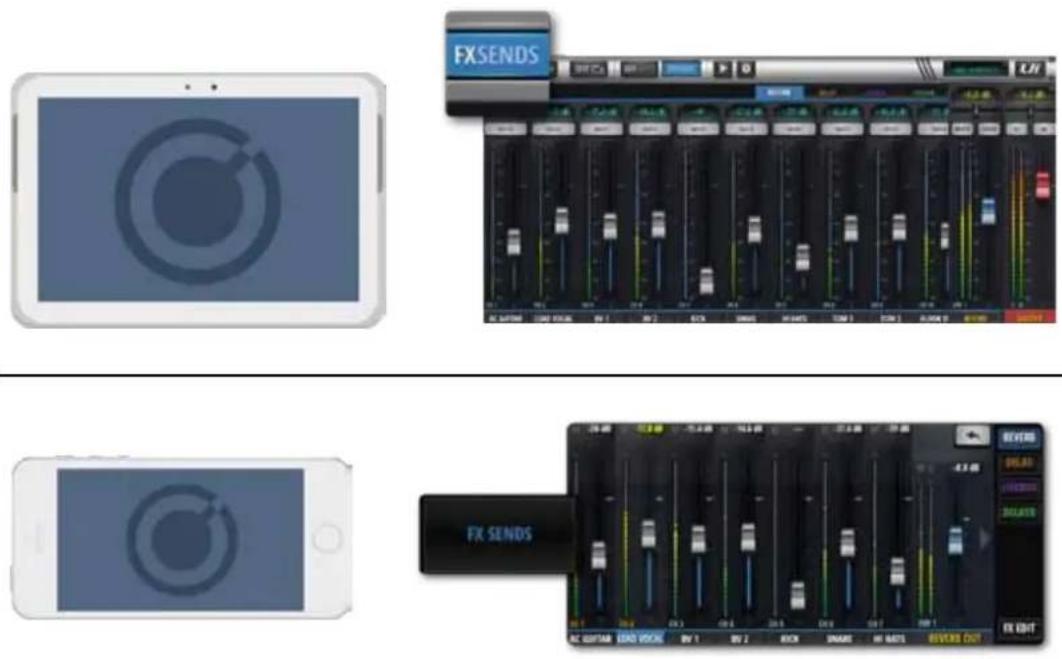 SOUNDCRAFT Ui24R - CHANNELS > FX SENDS - 1