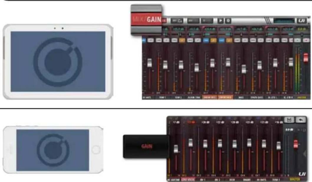 SOUNDCRAFT Ui24R - CHANNELS > INPUT: GAIN PAGE - 1