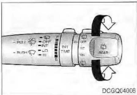 - PUL OFF INT - PUSH LO HI S IN1 TIME D OFF INT ON REAR DCGQ04006