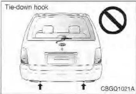 Tie-down hook CBGQ1021A