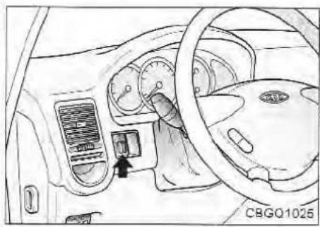Interior view of a car dashboard and steering wheel (no text or symbols visible)