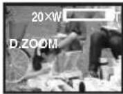 PANASONIC NV-GS55GC - Set [TAPE RECORDING MENU] >> [CAMERA] >> [D.ZOOM] >> [20×] or [500×]. - 2