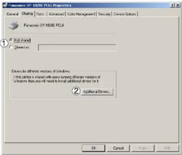 PANASONIC DP-2330 - Sharing Tab - 1