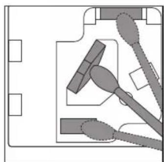 Pure electrical circuit lines without any symbols