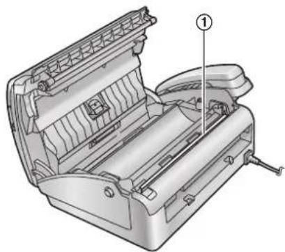 Technical illustration of a mechanical device with internal components and labeled part (1), no readable text or symbols present.