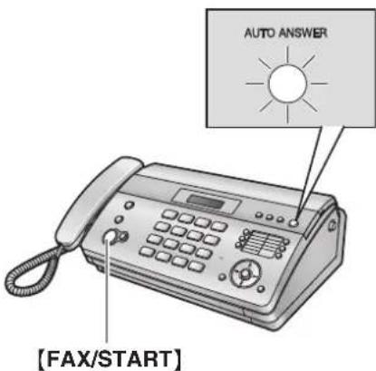 AUTO ANSWER [FAX/START]