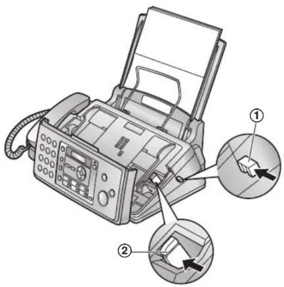 Diagram of a printer with labeled parts showing internal components and directional arrows.