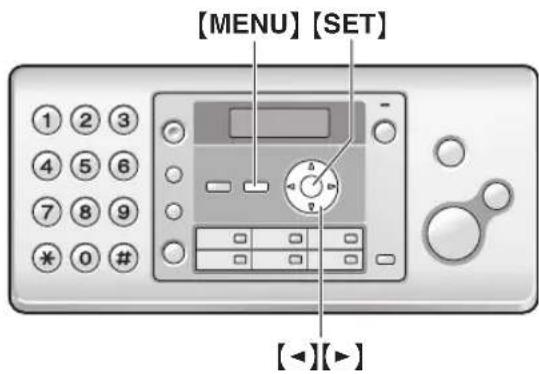 [MENU] [SET] [◀][▶]