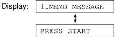 graph TD A["1.MEMO MESSAGE"] <--> B["PRESS START"]