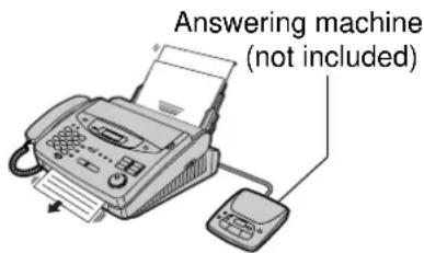 Answering machine (not included)