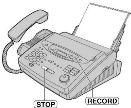 STOP, RECORD