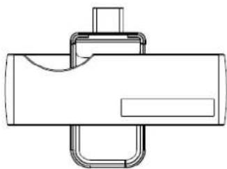Pure technical line drawing of a mechanical component (no text or symbols)