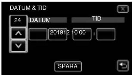 DATUM & TID 24 DATUM TID 201912 10 00 : SPARA