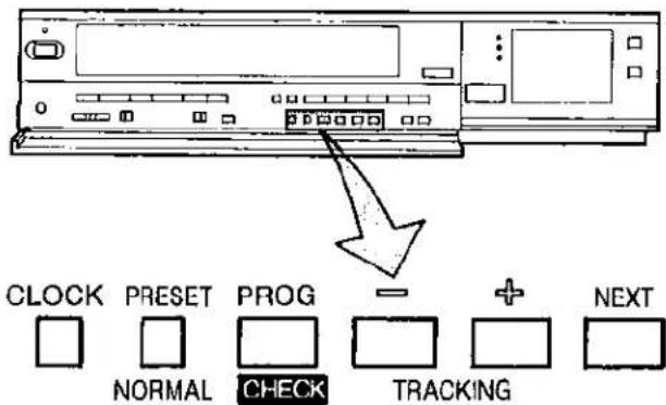 CLOCK PRESET PROG NORMAL CHECK TRACKING NEXT