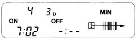 4 3D MIN ON OFF 7:02 - : - - 2 →