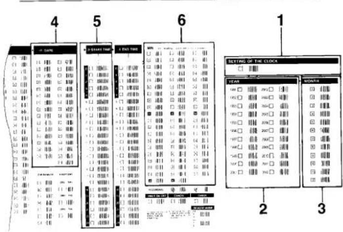 4 5 6 1 2 3 SETTING OF THE CLOCK YEAR CONTENTS