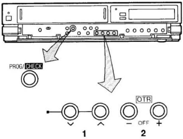 PROG/CHECK 1 OTR OFF + 2