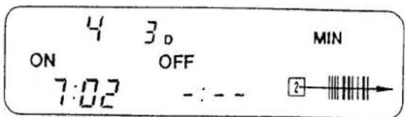 4 3D MIN ON OFF 7:02 - : - - 2-
