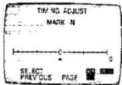TIM NO ADJUST MARK -N SELECT PREV'CUS PAGE