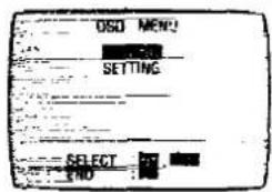 DSD MENU SETTING SELECT END