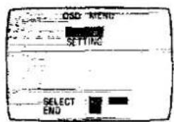 OSD MEND SETTING SELECT END