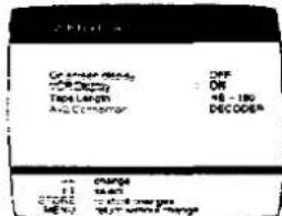 On OFF ON Take Length 48 - 100 Auto Converter DECODES + - CHANGE + - Change + - Change + - Change + - Change