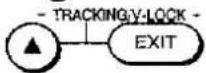 PANASONIC NV-HD605 - To adjust the tracking and the vertical locking - 1