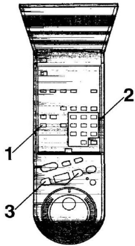 Technical diagram of a device with labeled parts, showing internal layout and components