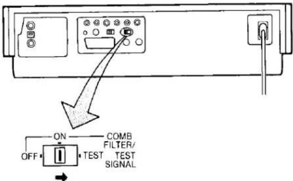 ON OFF TEST COMB FILTER/ TEST SIGNAL