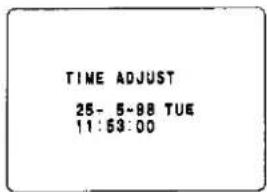 TIME ADJUST 25- 5-88 TUE 11:53:00