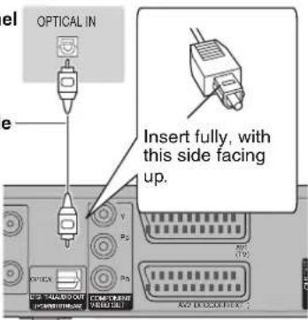 e OPTICAL IN Insert fully, with this side facing up. P2 P1 P0 MAX (7.0) MAX EXECTION FLEX