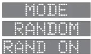 MODE RANDOM RAND ON