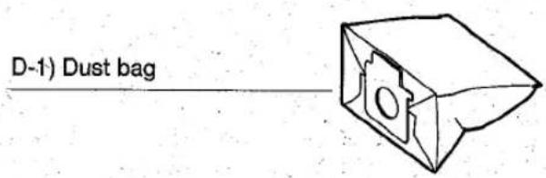 D-1) Dust bag