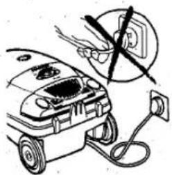 Diagram showing electric shock experiment with labeled components including battery, switch, and plug
