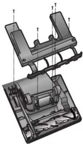 Technical diagram of a mechanical assembly with no visible text or symbols