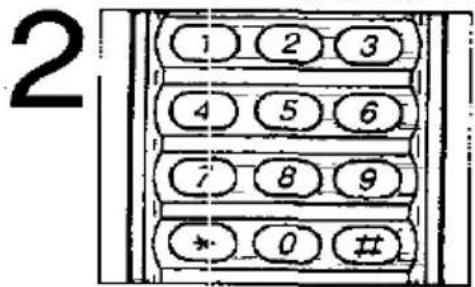 2 1 2 3 4 5 6 7 8 9 * 0 #