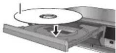 PANASONIC DMR-EH595 - Inserting discs - 1