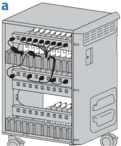 Ergotron Zip40 - Plug in and route power cables. - 2