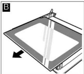 Diagram of a square frame with a vertical line and arrow indicating direction, no text or symbols.