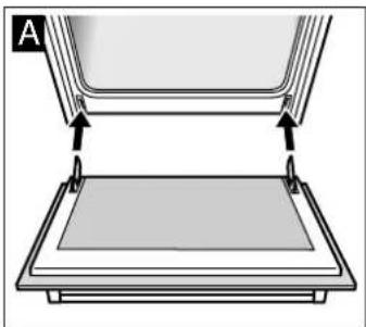 Diagram of a mechanical assembly with two components, showing alignment arrows, no text or symbols.