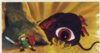 Illustration of a cartoon character with a large black mouse and a sword, set against a golden background (no text or symbols)