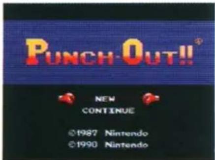 PUNCH-OUT!! NEW CONTINUE ©1987 Nintendo ©1990 Nintendo