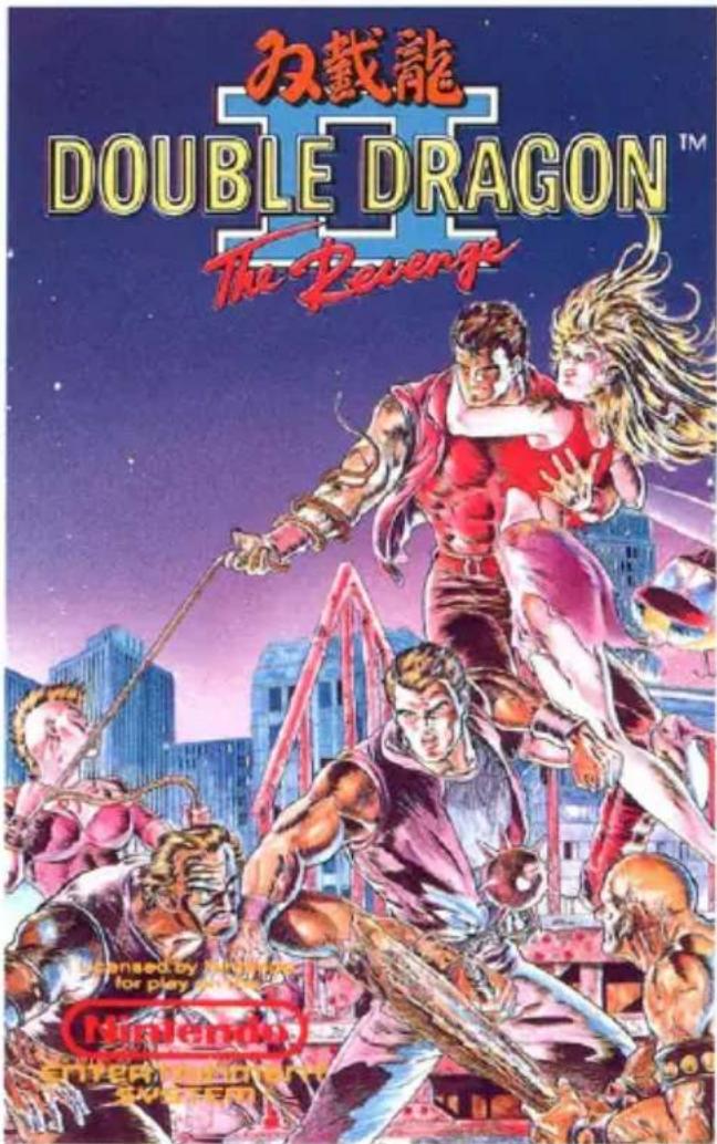 双戴龍 DOUBLE DRAGON™ The Revenge Licensed by Nintendo for play Nintendo ENTER CAPSICUM