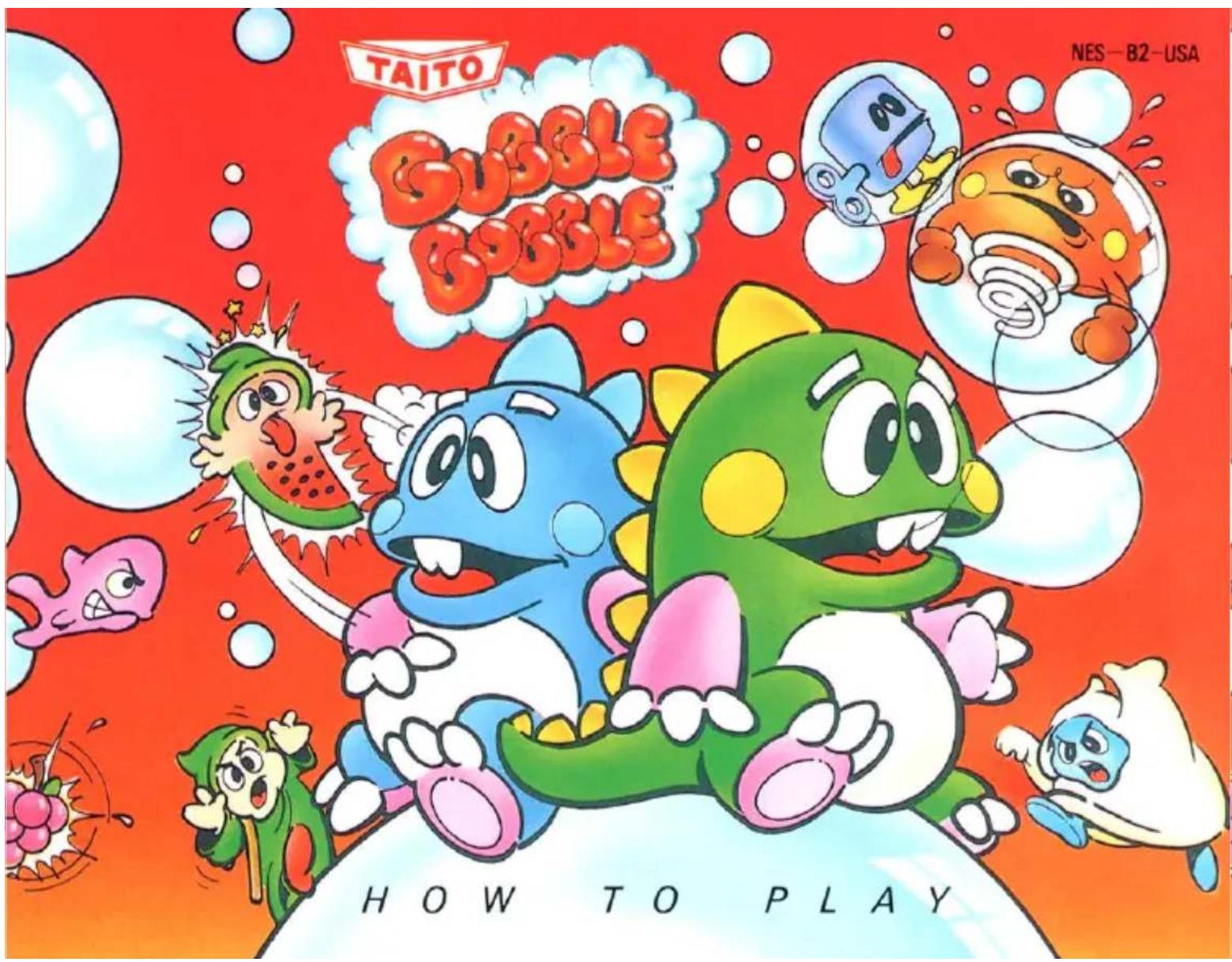 TAITO GUBBLE GOGBLE NES-B2-USA HOW TO PLAY