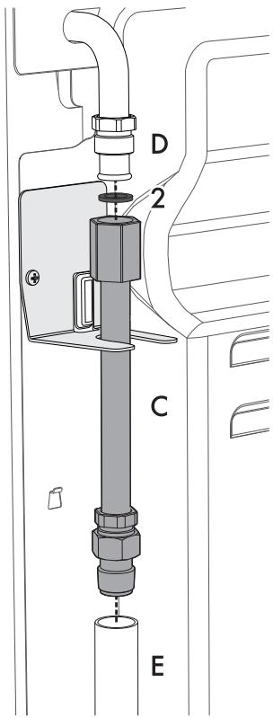 SMEG BG91PX9-1 - Verlengstuk gasaansluiting - 3