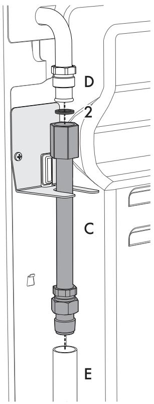 SMEG BG91PX9-1 - Förlängning av gaskopplingen - 3